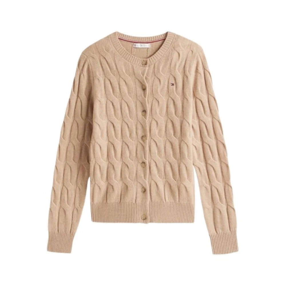 Tommy Hilfiger Women's Cable Cardigan - Safari Heather - Size 10 (S) - Image 4