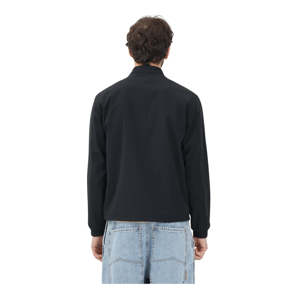 Emporio Armani EA7 Moderne Zwarte Windjack Black Heren
