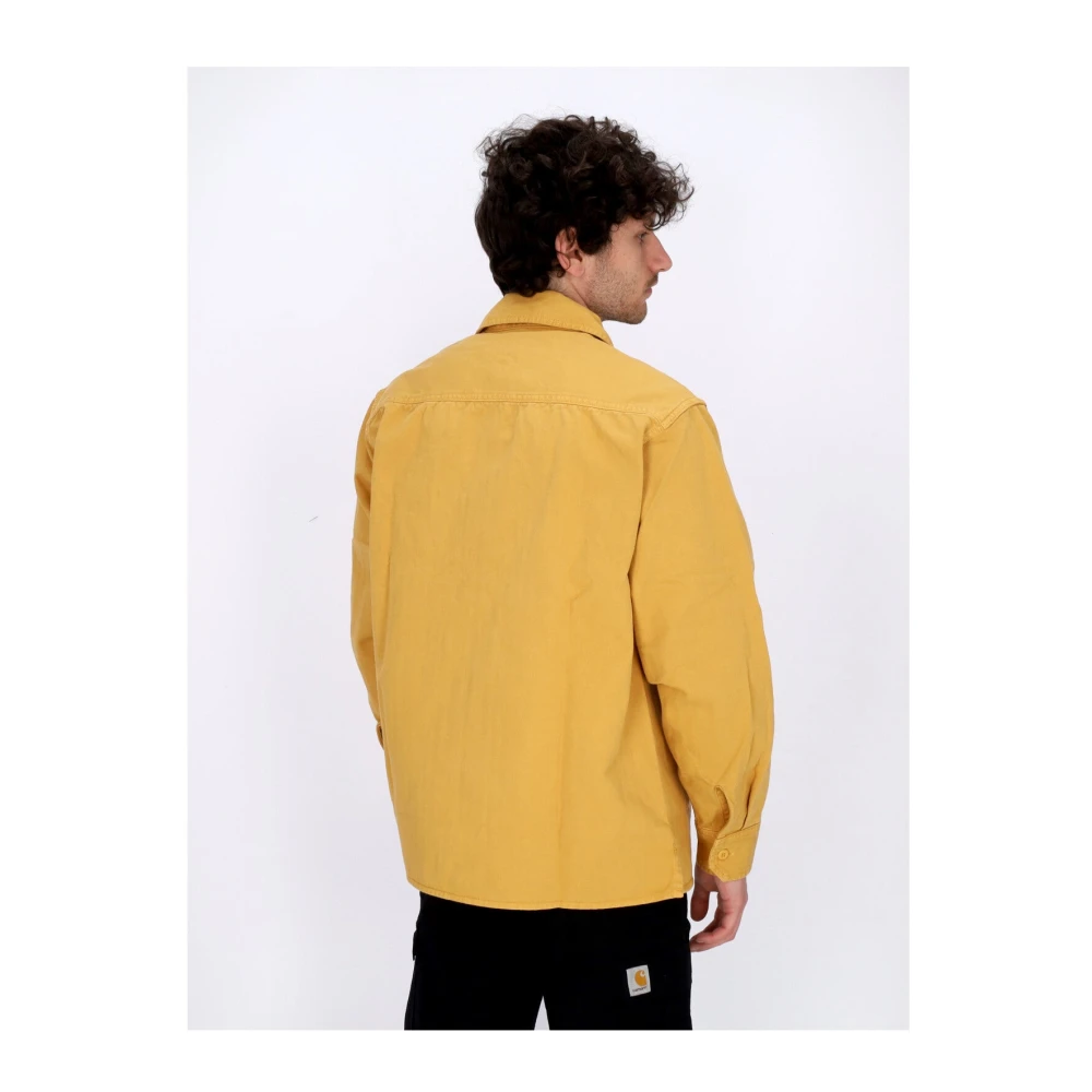 Carhartt WIP Sunray Overhemdjasje Katoen Garment Dyed Yellow Heren