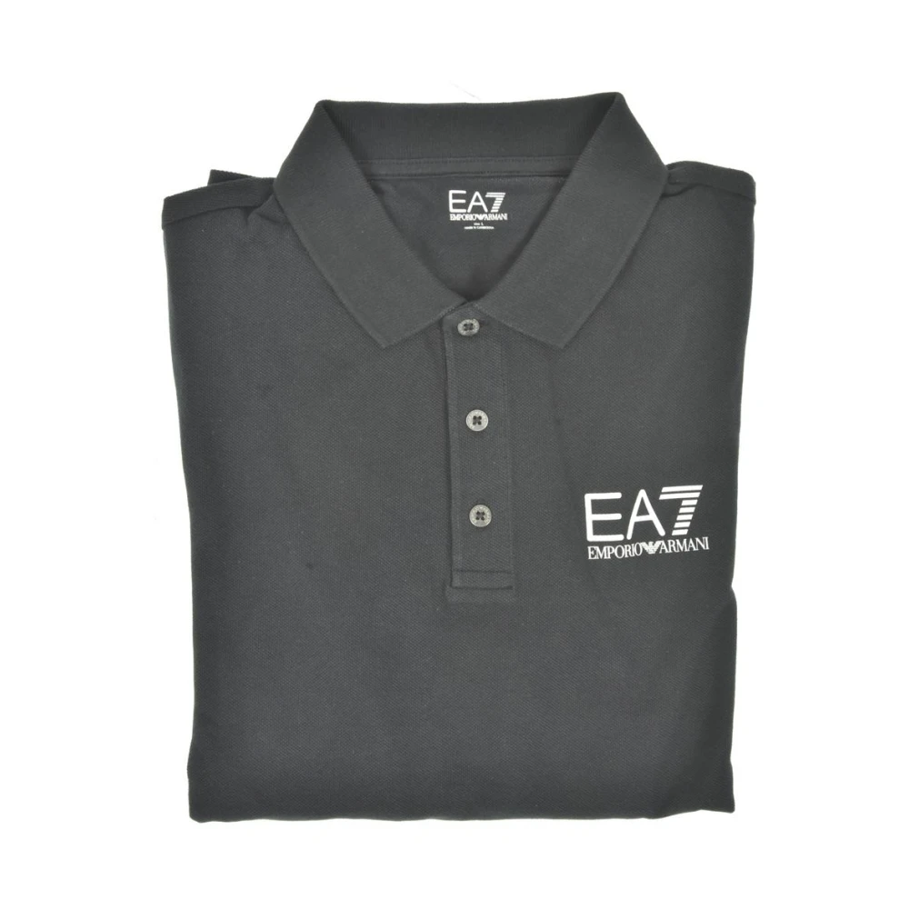 Emporio Armani EA7 Klassieke Polo Shirt voor Mannen Black Heren