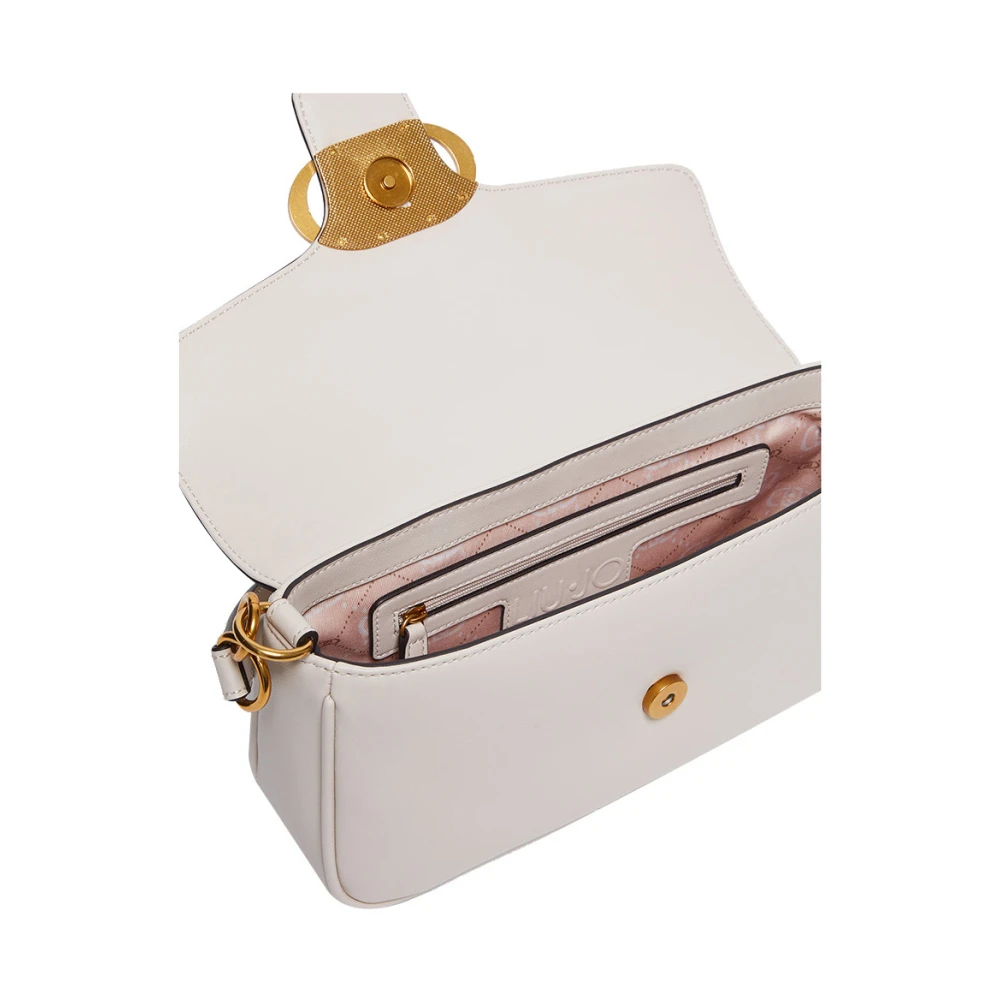 Liu Jo Elegante schoudertas in crèmekleurig leer Beige Dames