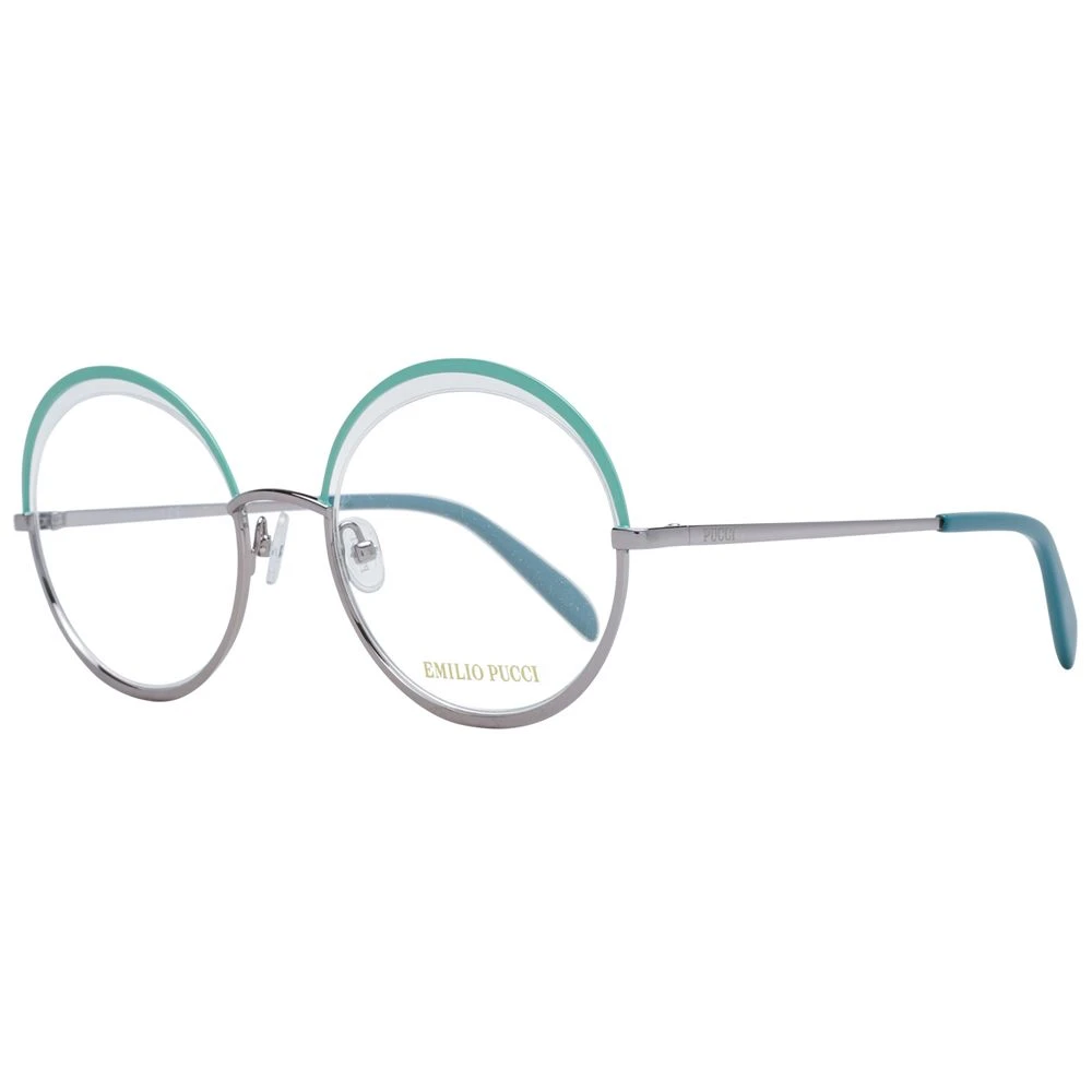 Pucci Women's Blue Green Optical Frames Round Style - Glasses - One Size - Accessories