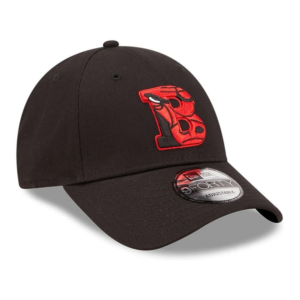 new era Zwarte Bulls Team Logo Pet Black Heren