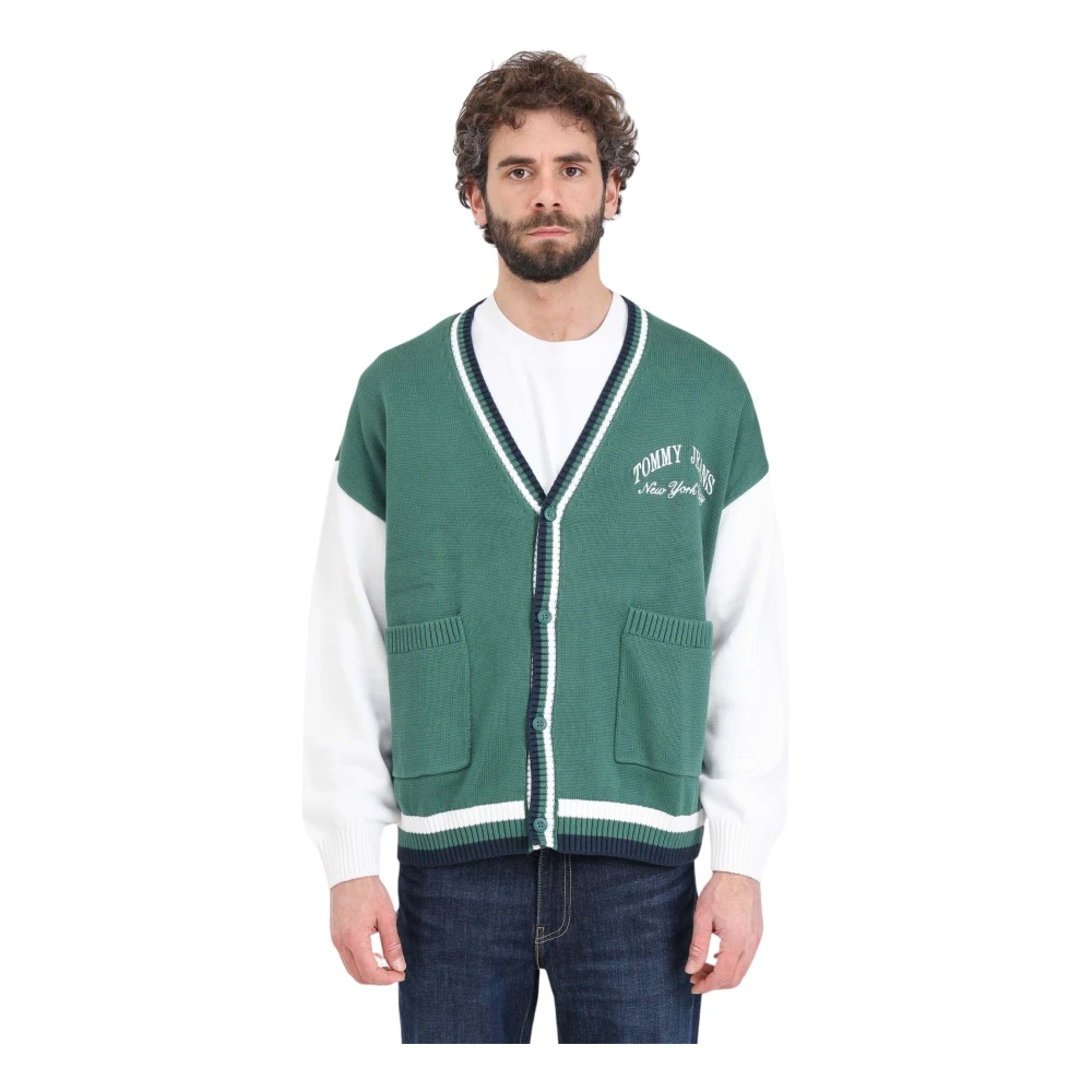 Tommy Jeans Cardigans Green Heren