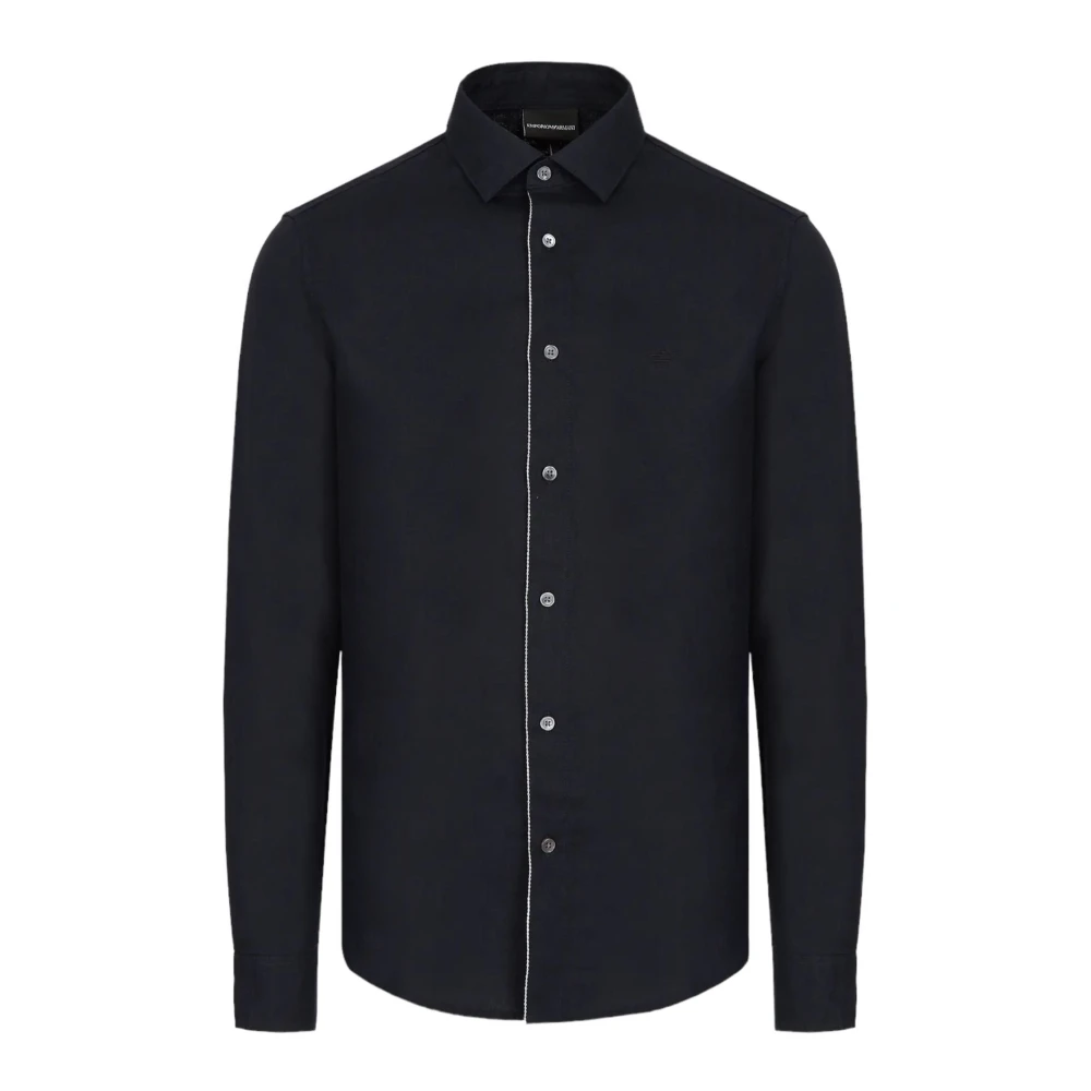 Emporio Armani Men's Blue Casual Shirts, M, Casual Shirts 3L1cp51nbpz0920