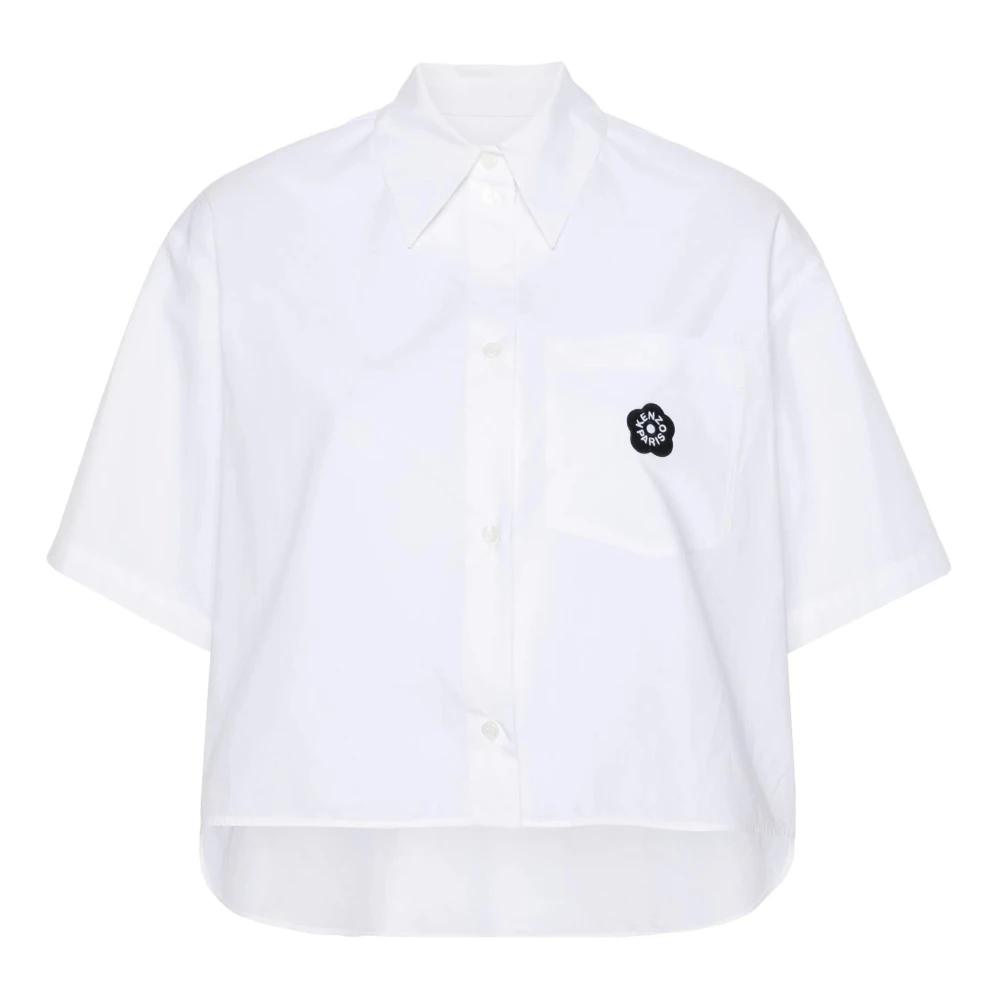 Kenzo Short Sleeve Shirts White Dames