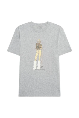 Grafisk T-shirt i bomull