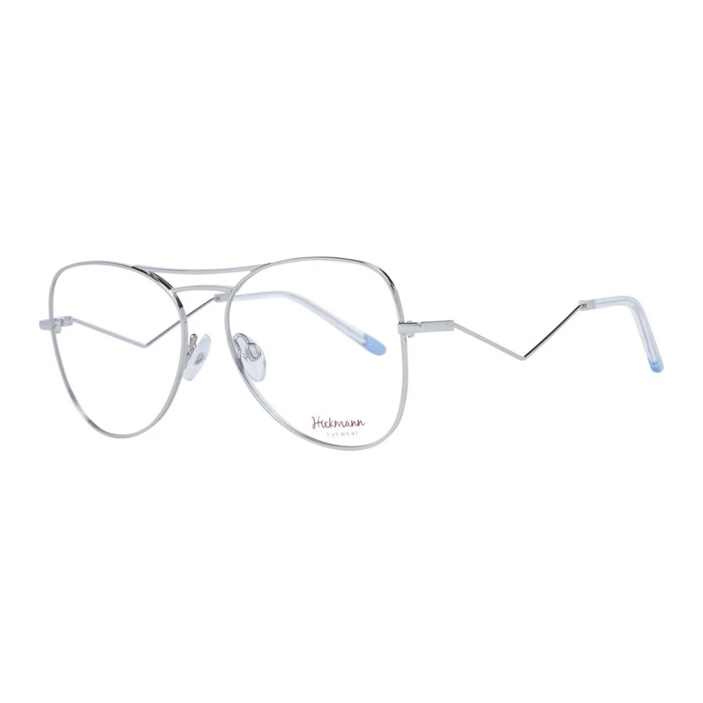 Ana Hickmann Zilveren Aviator Metalen Optische Frames Gray Dames