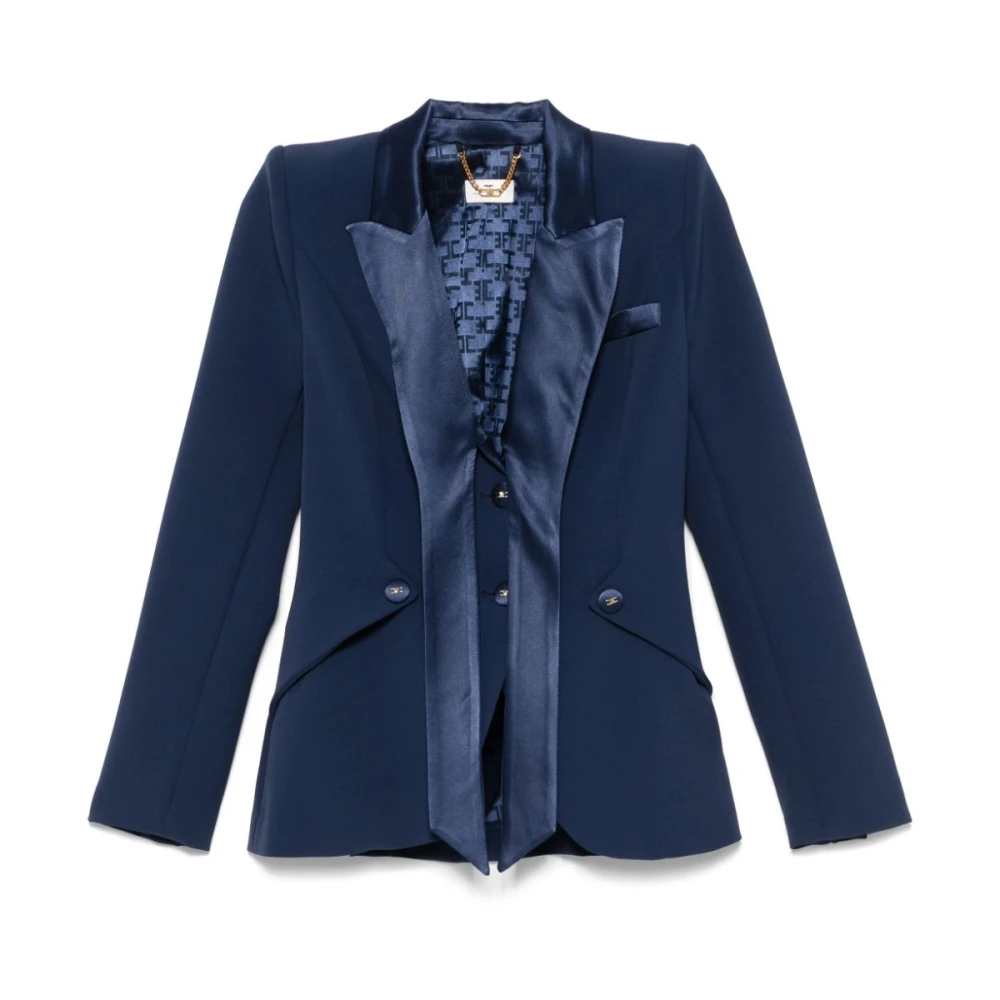 Elisabetta Franchi Blauwe bovenkleding voor vrouwen Ss25 Blue Dames