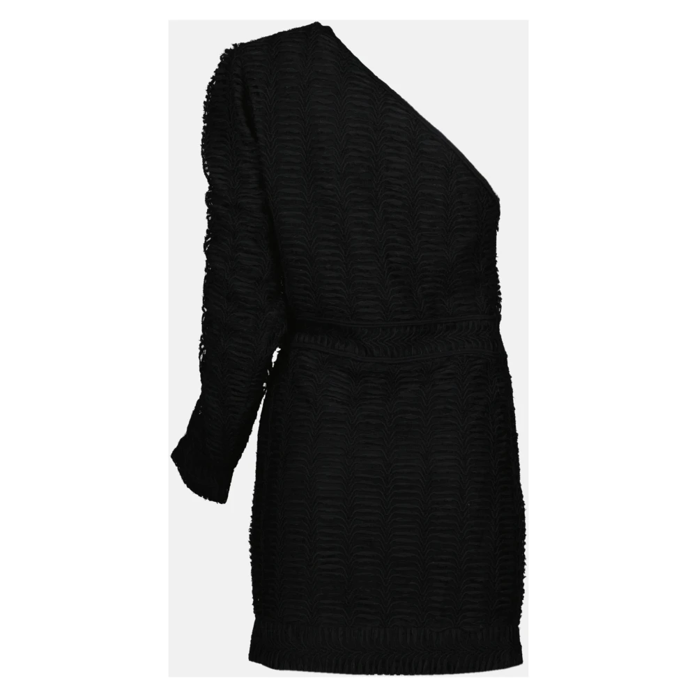 IRO Asymmetrische Geborduurde Jurk Dannie Black Dames