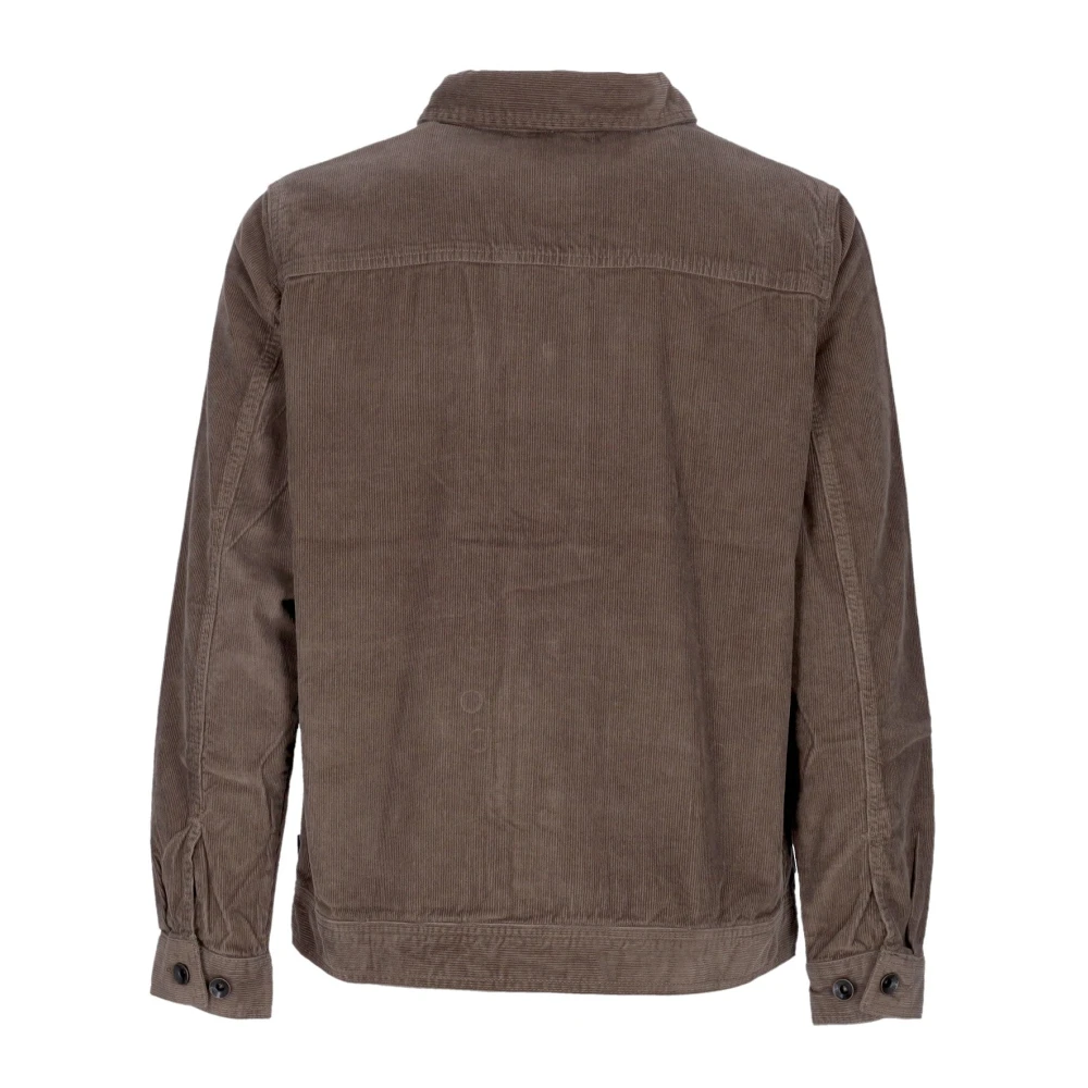 Vans Ribfluwelen Werkjas met Kraag Brown Heren