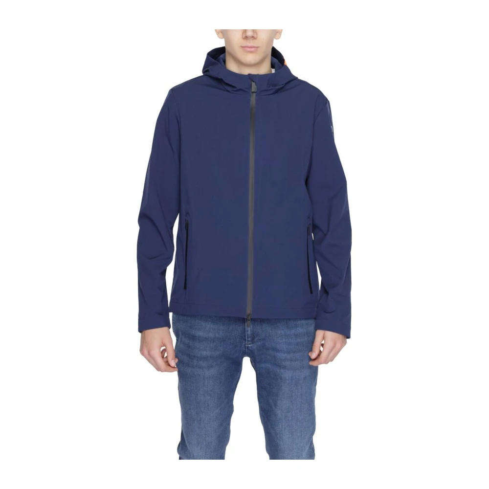 Suns Volledige rits polyester jack collectie Blue Heren