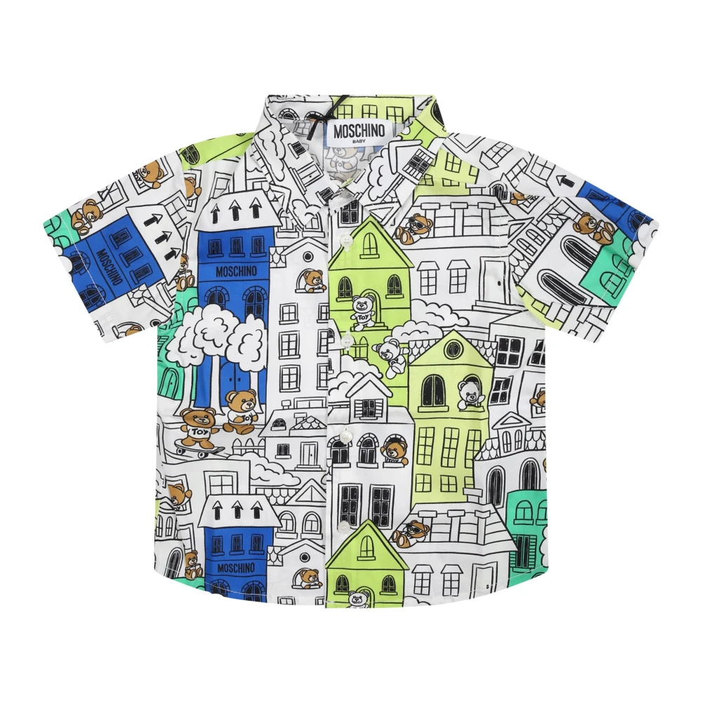 Moschino Unisex Kids Multicolor Colorful Short Sleeves Shirt Medium