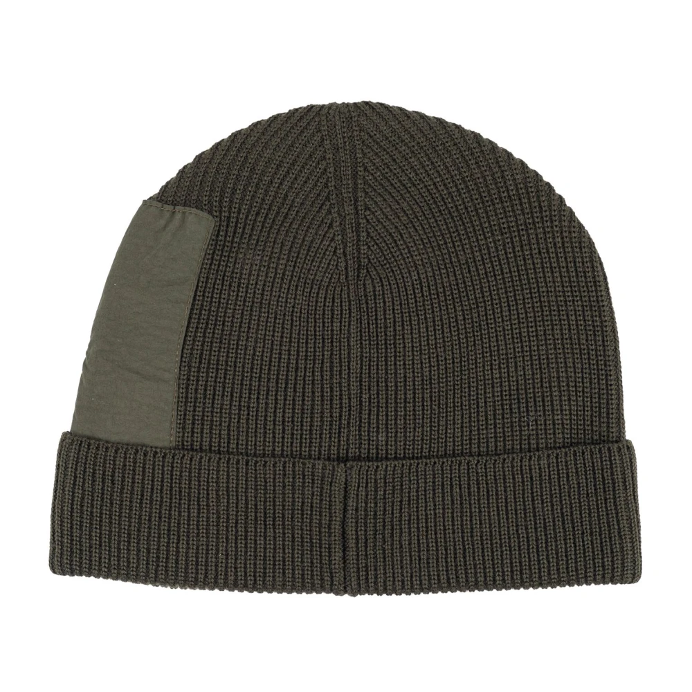 C.P. Company Wollen en katoenen muts voor heren met lensdetail Gray Heren