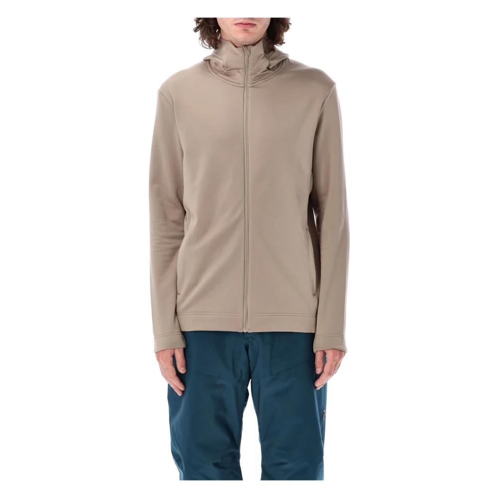 Peak Performance Tech Zip Hoodie Beige Aw24 Beige Heren