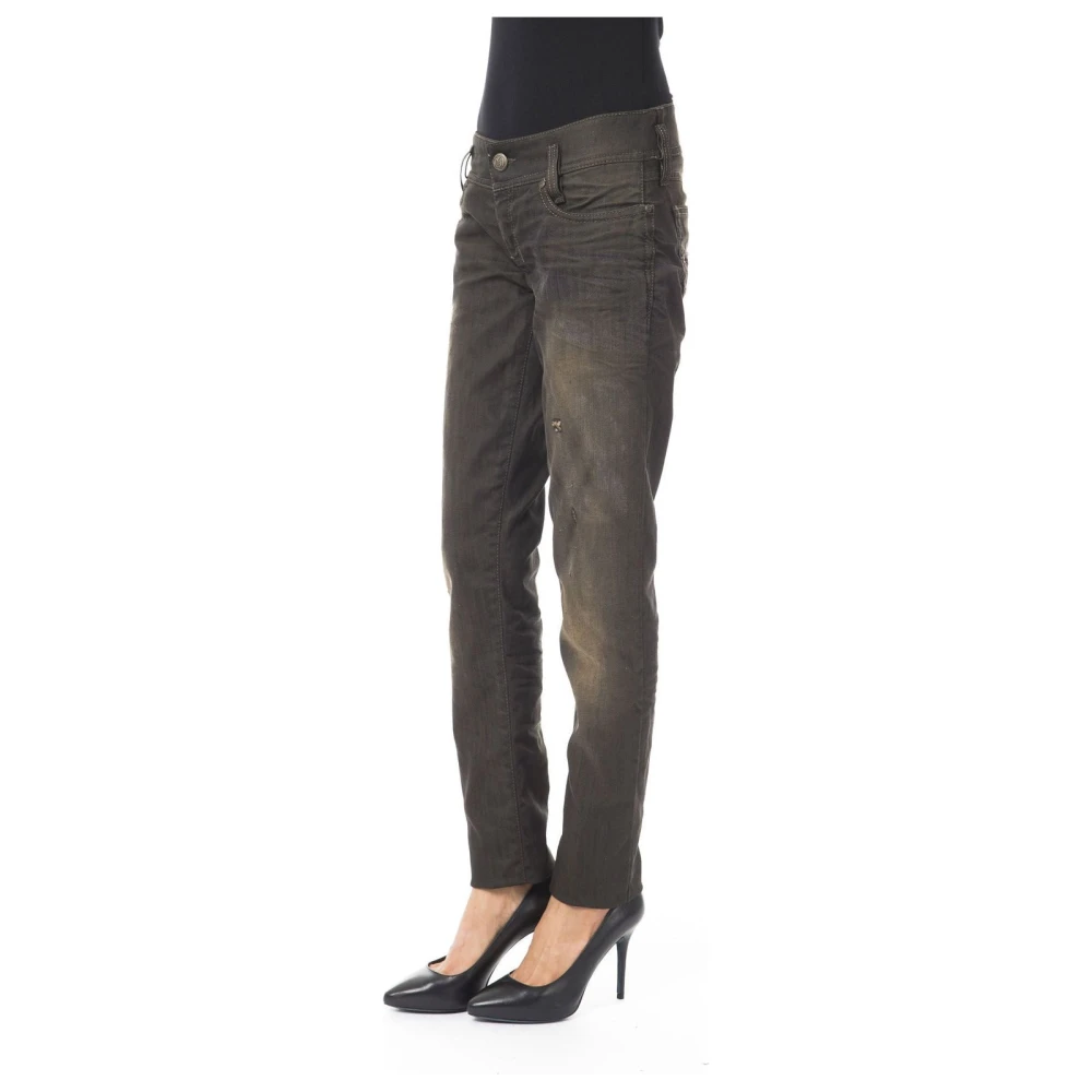By Byblos Regular Fit Jeans met Gewassen Effect Black Dames