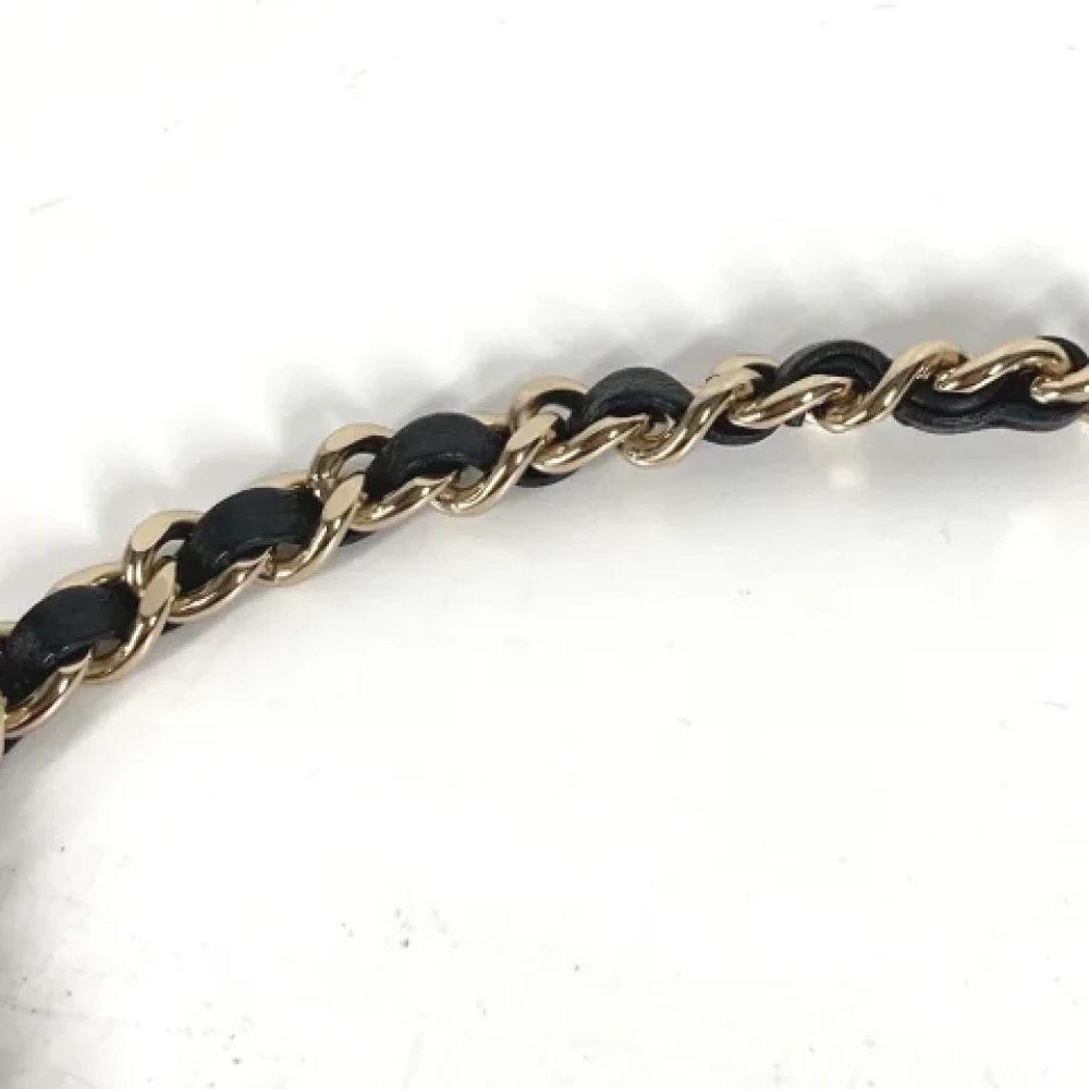 Chanel Vintage Pre-owned Leather belts Black Dames