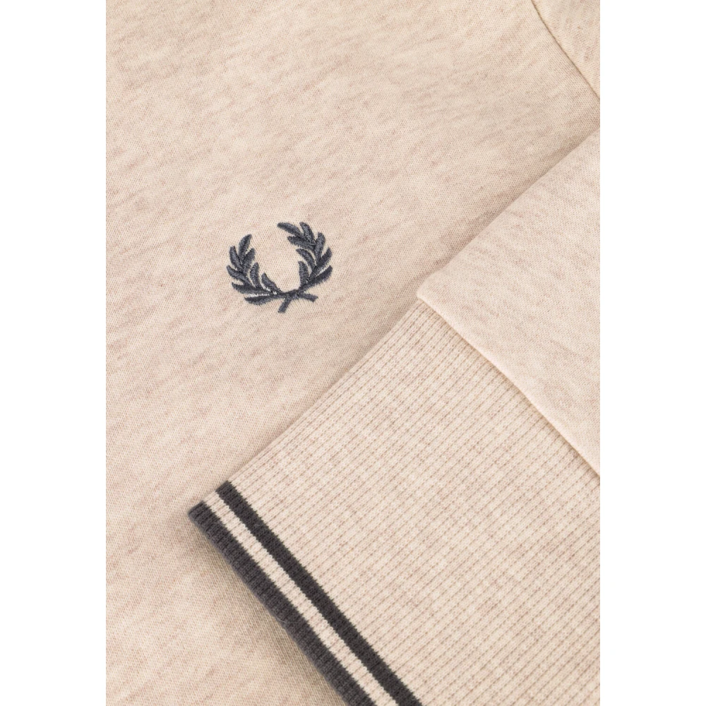 Fred Perry Tipped Hooded Sweatshirt Heren Sweater Beige Heren