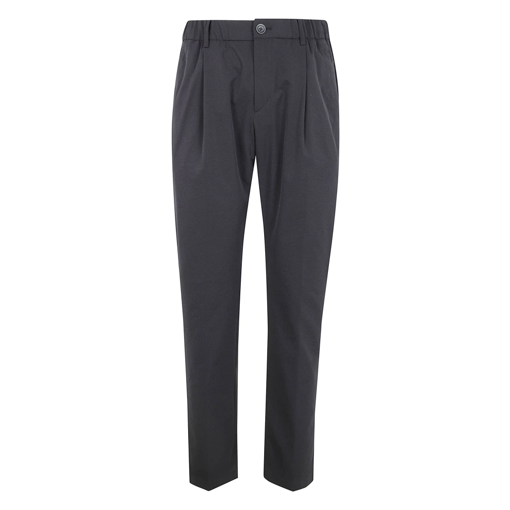 Herno Men's Blue Straight Trousers, M, Stylish Trousers