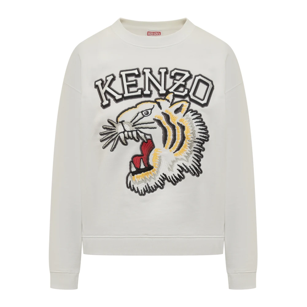Kenzo Tiger Varsity Sweatshirt White Dames