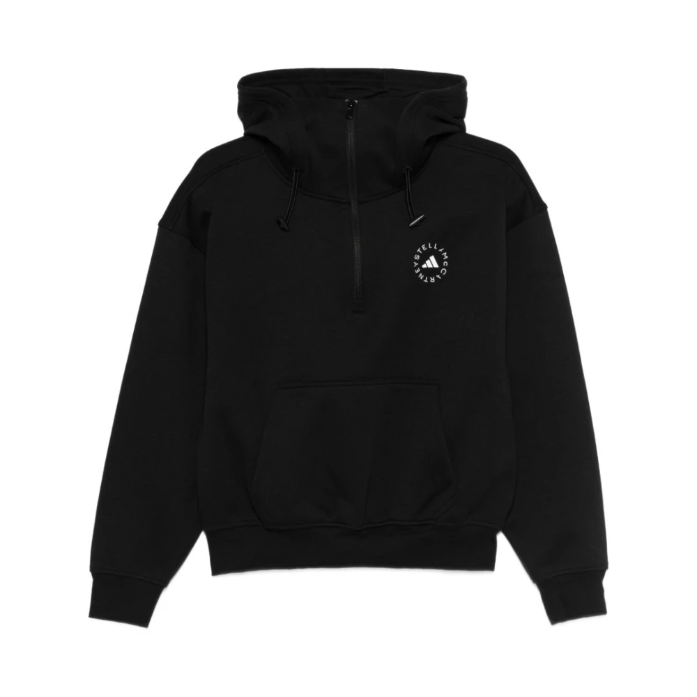 Adidas By Stella Mccartney Women's Black Zip-Through Hoodie