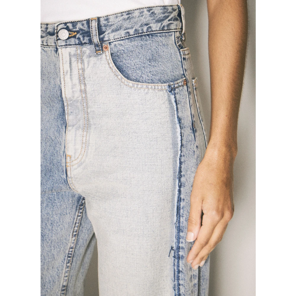 MM6 Maison Margiela Panel Inside-Out Jeans Blue Dames