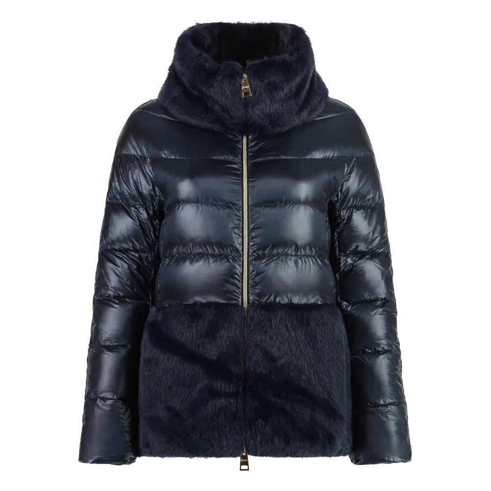 Herno Vegan Bont Donsjas Blue Dames