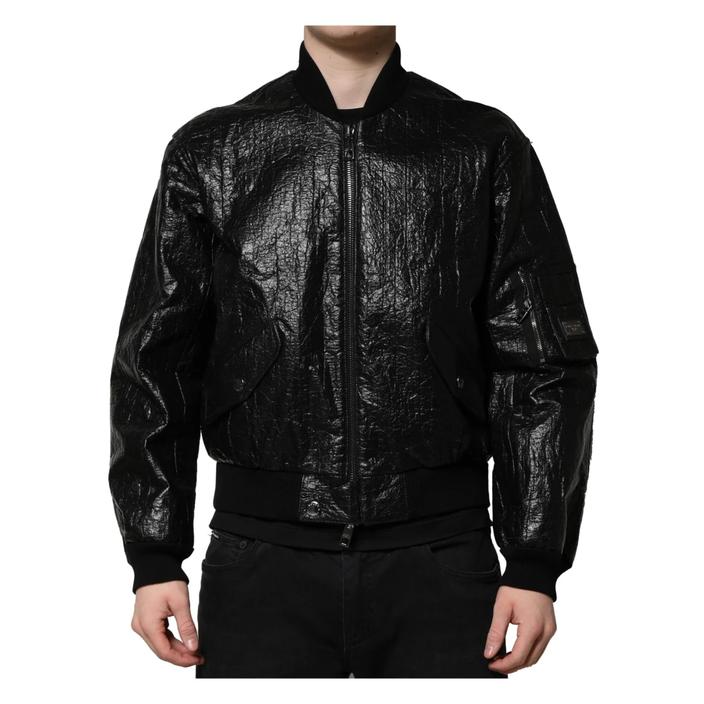 Dolce & Gabbana Men's Black Bomber Jacket - Bomber Jackets - S - Jackets