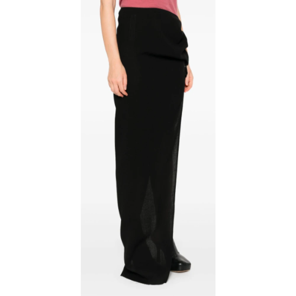 Rick Owens Zwarte Edfu Rok Stijlvol en Chic Black Dames