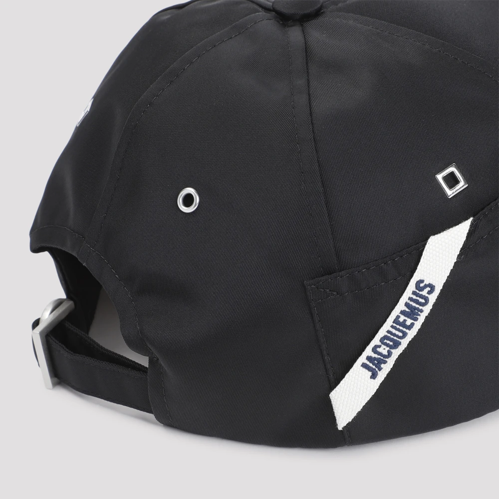 Jacquemus Ovalie Cap Black Heren