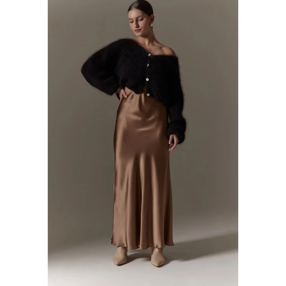 American Dreams Geknipte Mohair Cardigan Zwart Black Dames