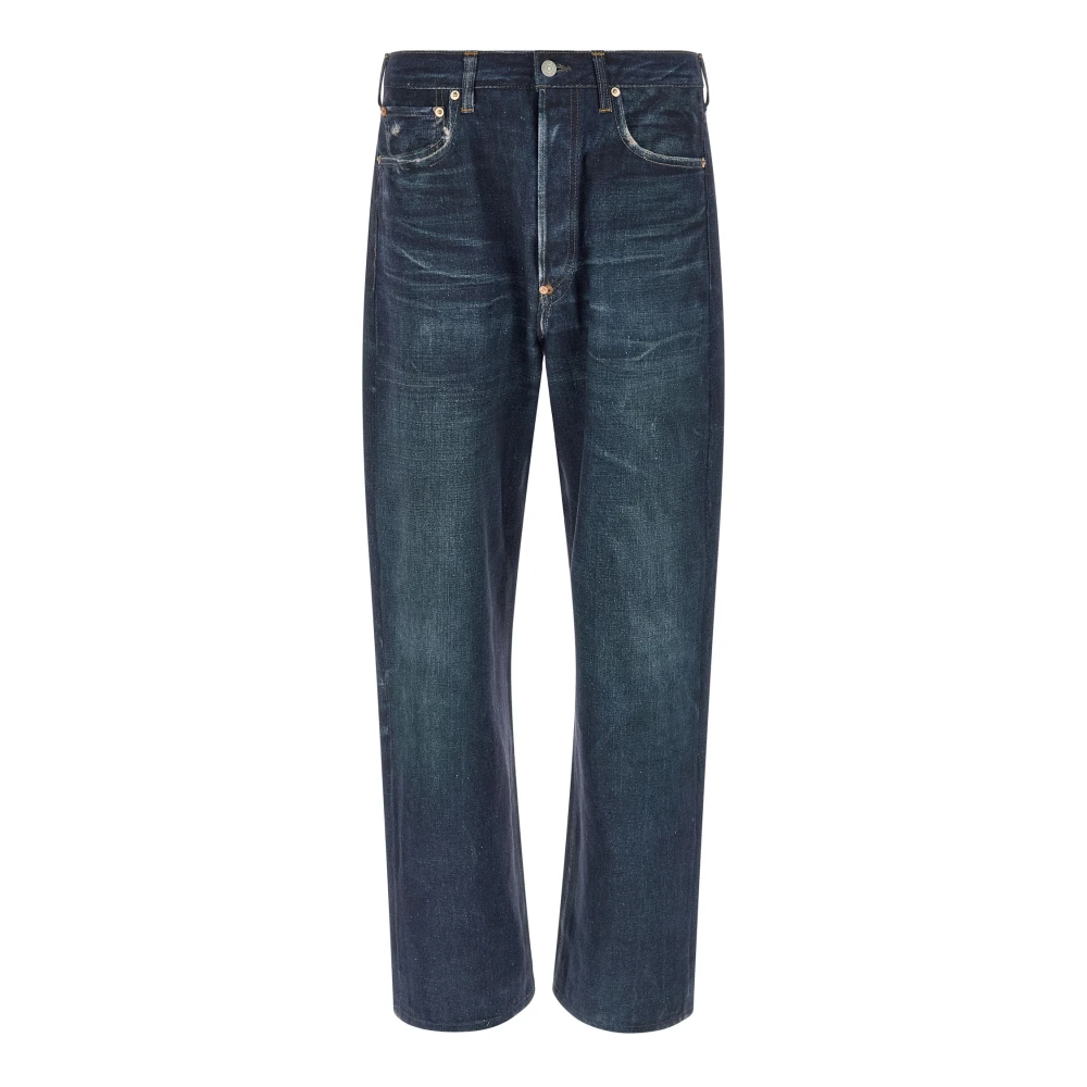 Junya Watanabe Blue Straight Fit Jeans, Male, Xl, Hybrid Jeans