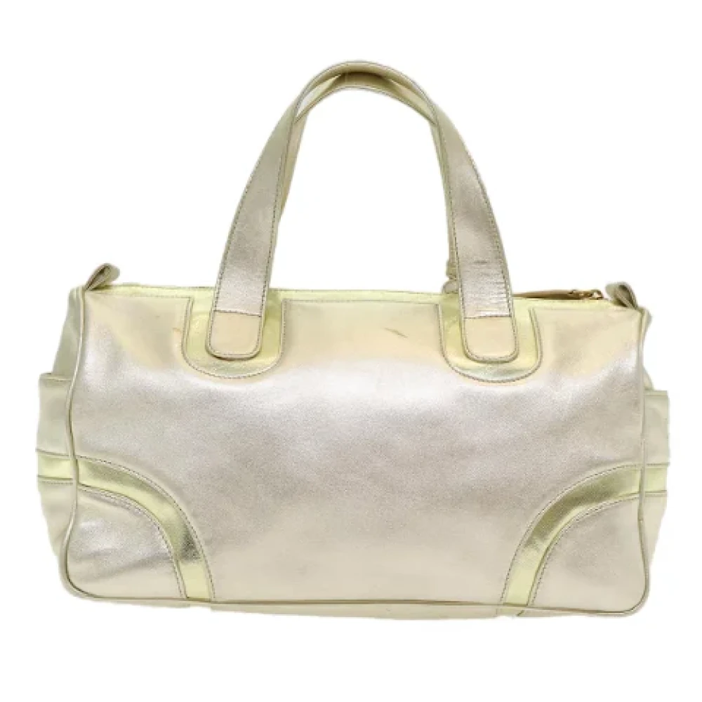 Loewe Pre-owned Leather handbags Yellow Dames