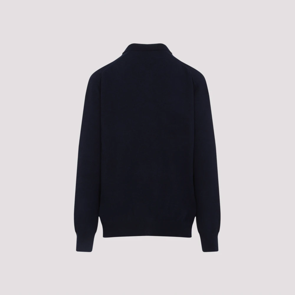 Comme des Garçons Blauwe Wollen Trui Aw24 Blue Heren