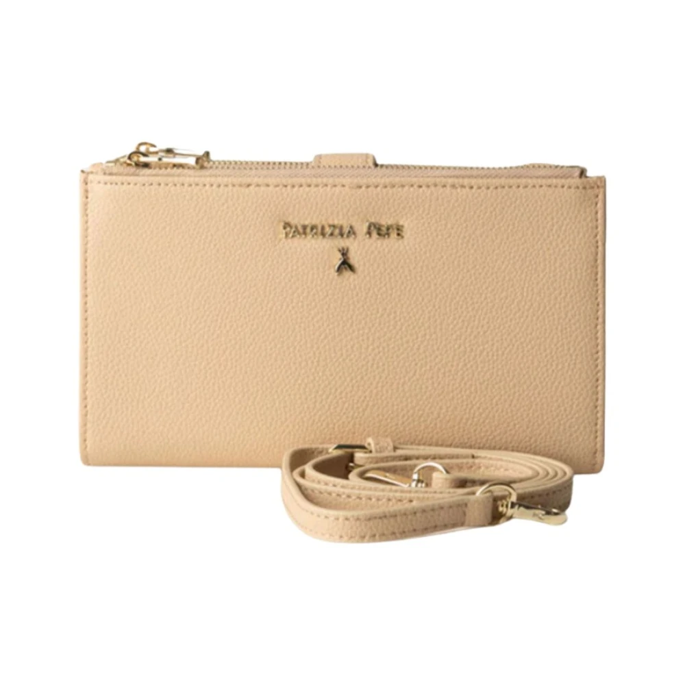 PATRIZIA PEPE Portemonnees met Schouderband Cq9774L001B524B524 Beige Dames