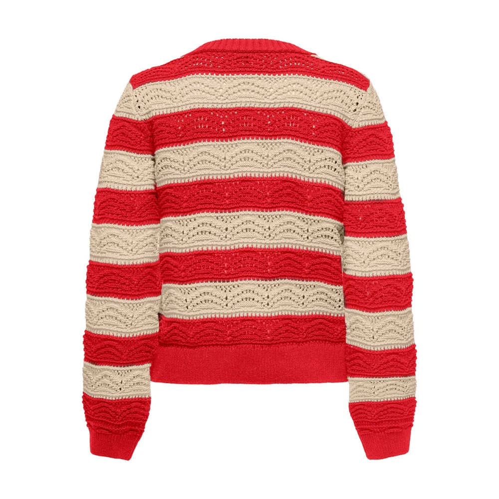 Only Kristal Life Knoop Vest Red Dames
