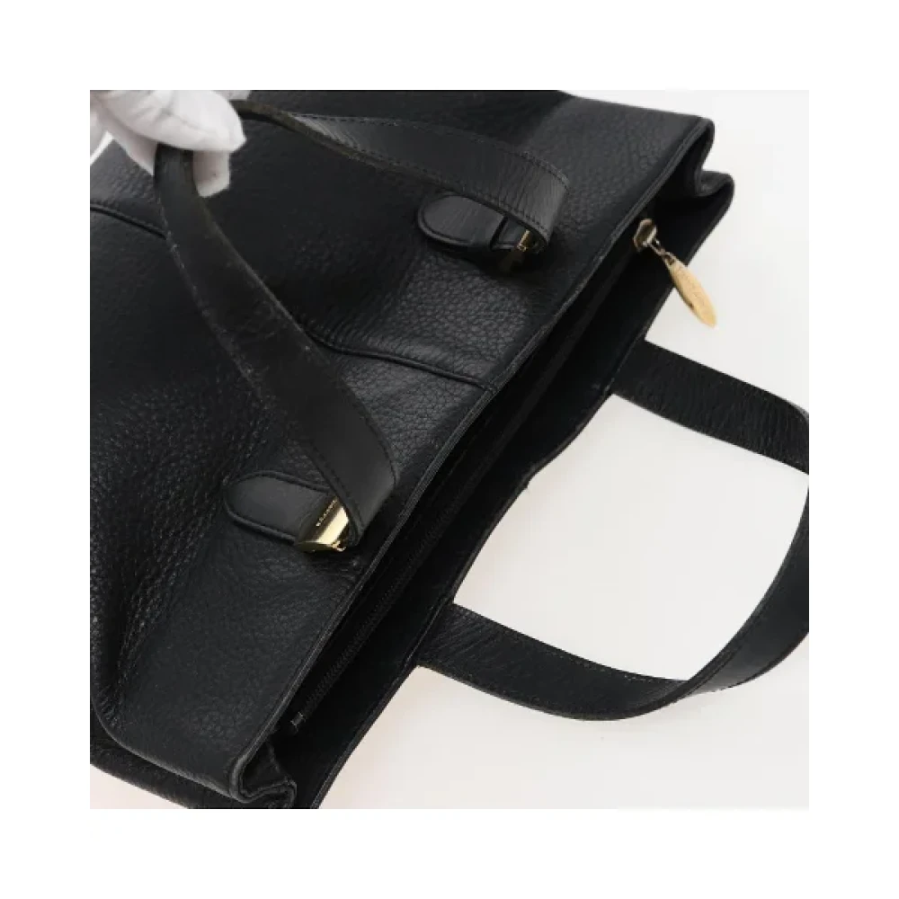 Burberry Vintage Pre-owned Leather handbags Black Dames