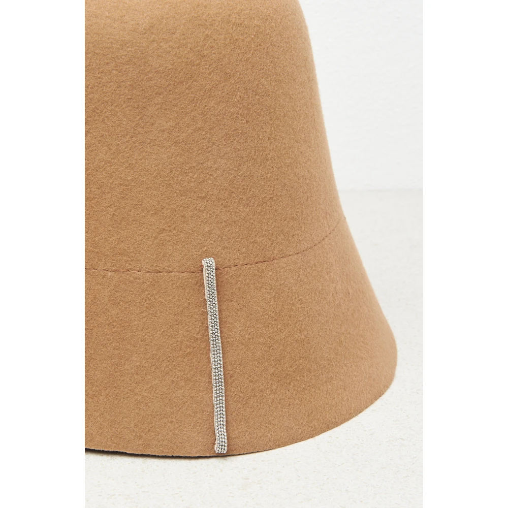 PESERICO Wollen vilt lampenkap hoed Brown Unisex