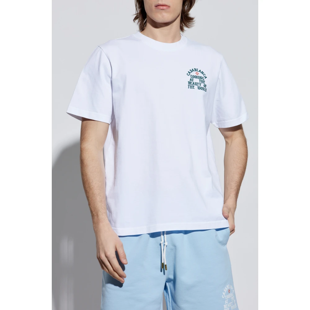 Casablanca T-shirt met logo White Heren