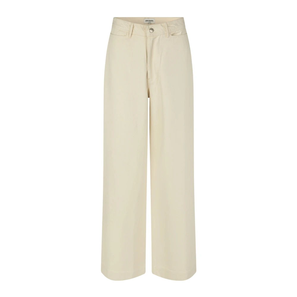 Lollys Laundry Comfortabele Florida Broek in Crème Beige Dames
