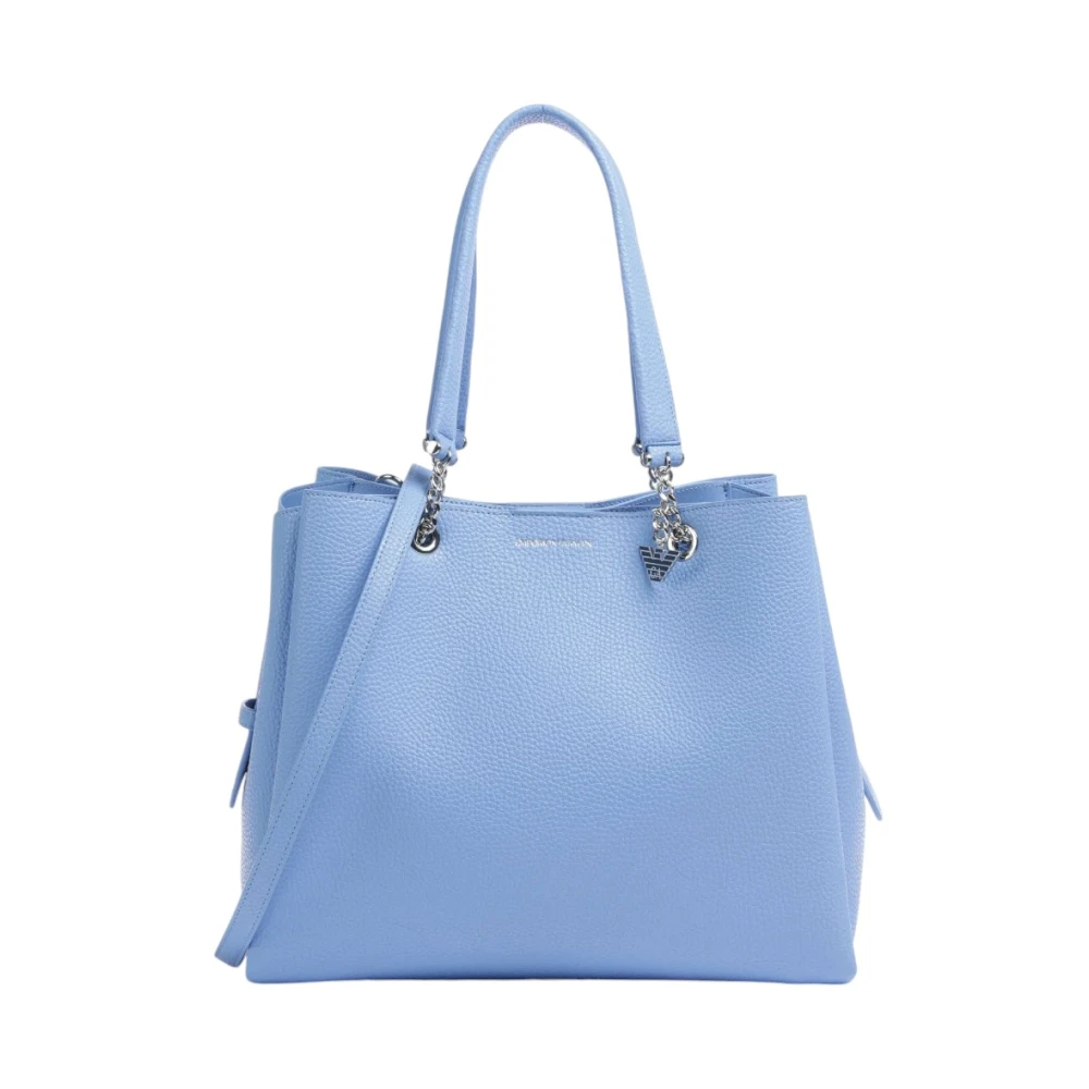 Emporio Armani Stijlvolle Leren Portemonnee Blue Dames