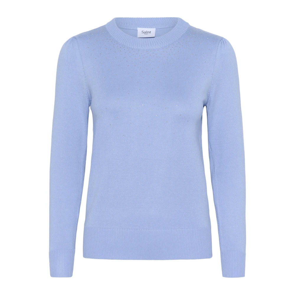 Saint Tropez Cherrisz Cardigan Hydrangea Gebreid Blue Dames