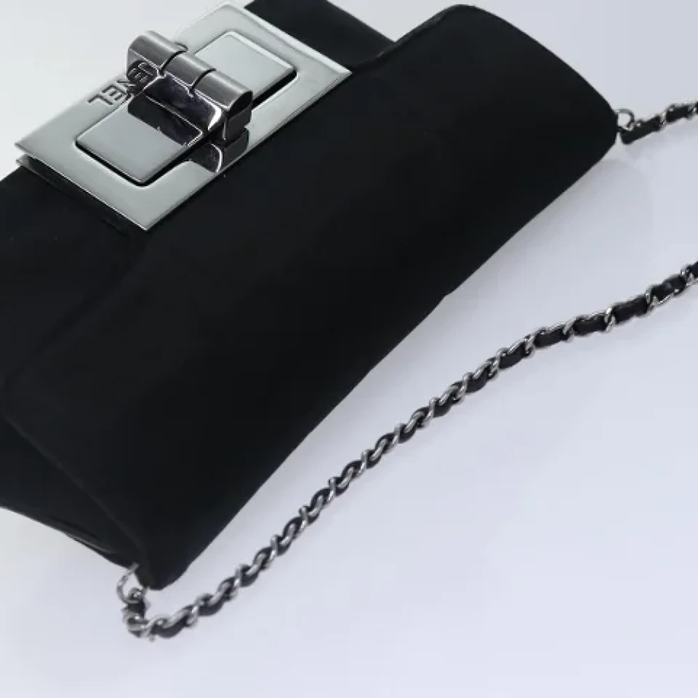 Chanel Vintage Pre-owned Canvas chanel-bags Gray Dames