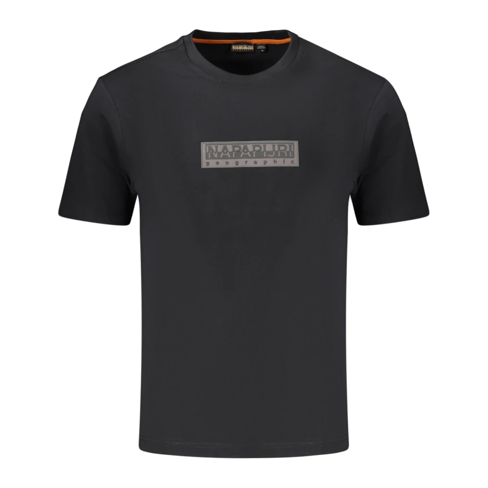 Napapijri Men's Black Short-Sleeved T-Shirt - T-Shirts - M - Tops