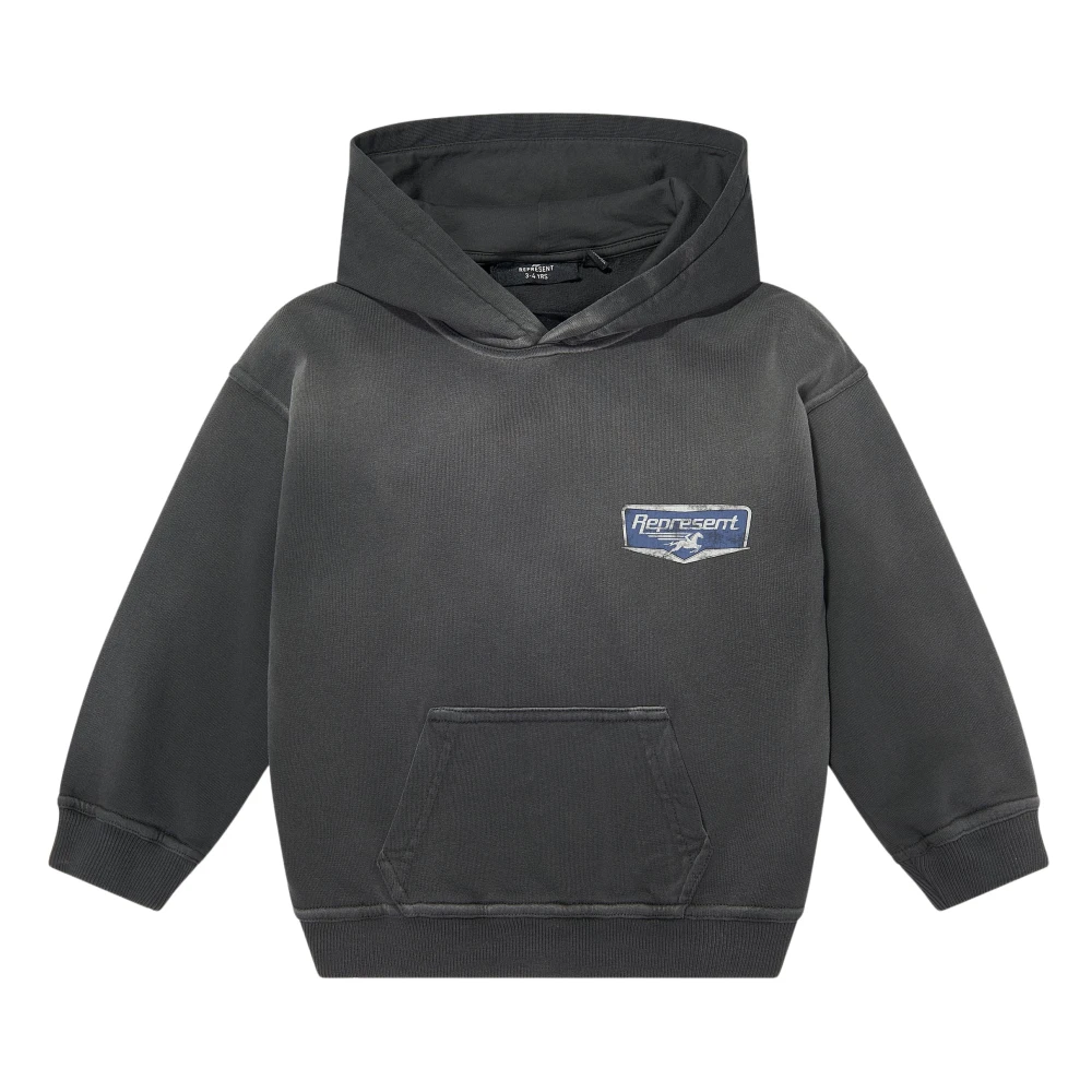 Represent Unisex Kids Gray Kids Sweatshirts, 4 Y, Mini Nothing Faster Hoodie
