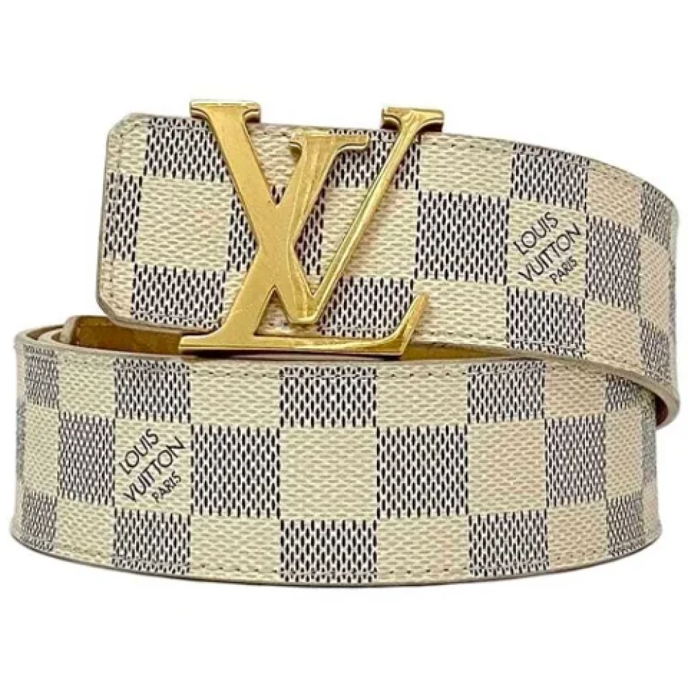 Louis Vuitton Vintage Pre-owned Canvas belts White Heren