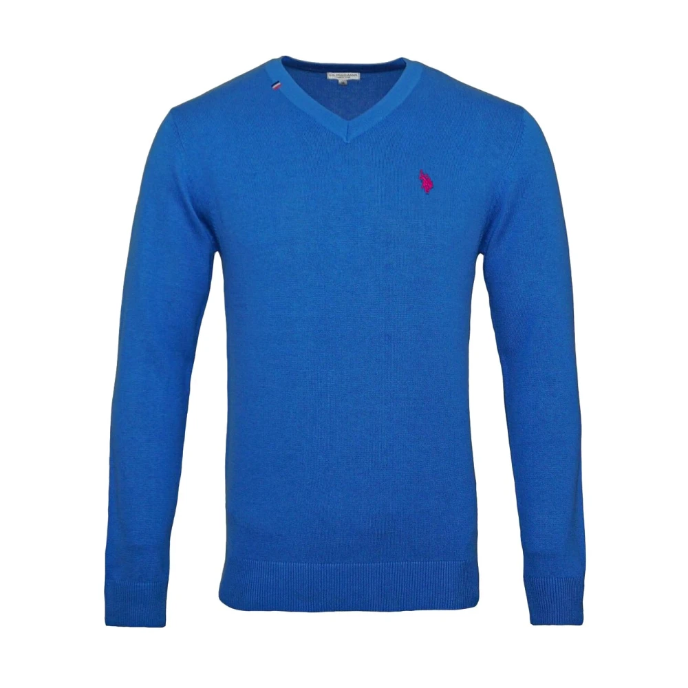 U.s. Polo Assn. Mannelijk Blauw V-Hals Pullover Trui