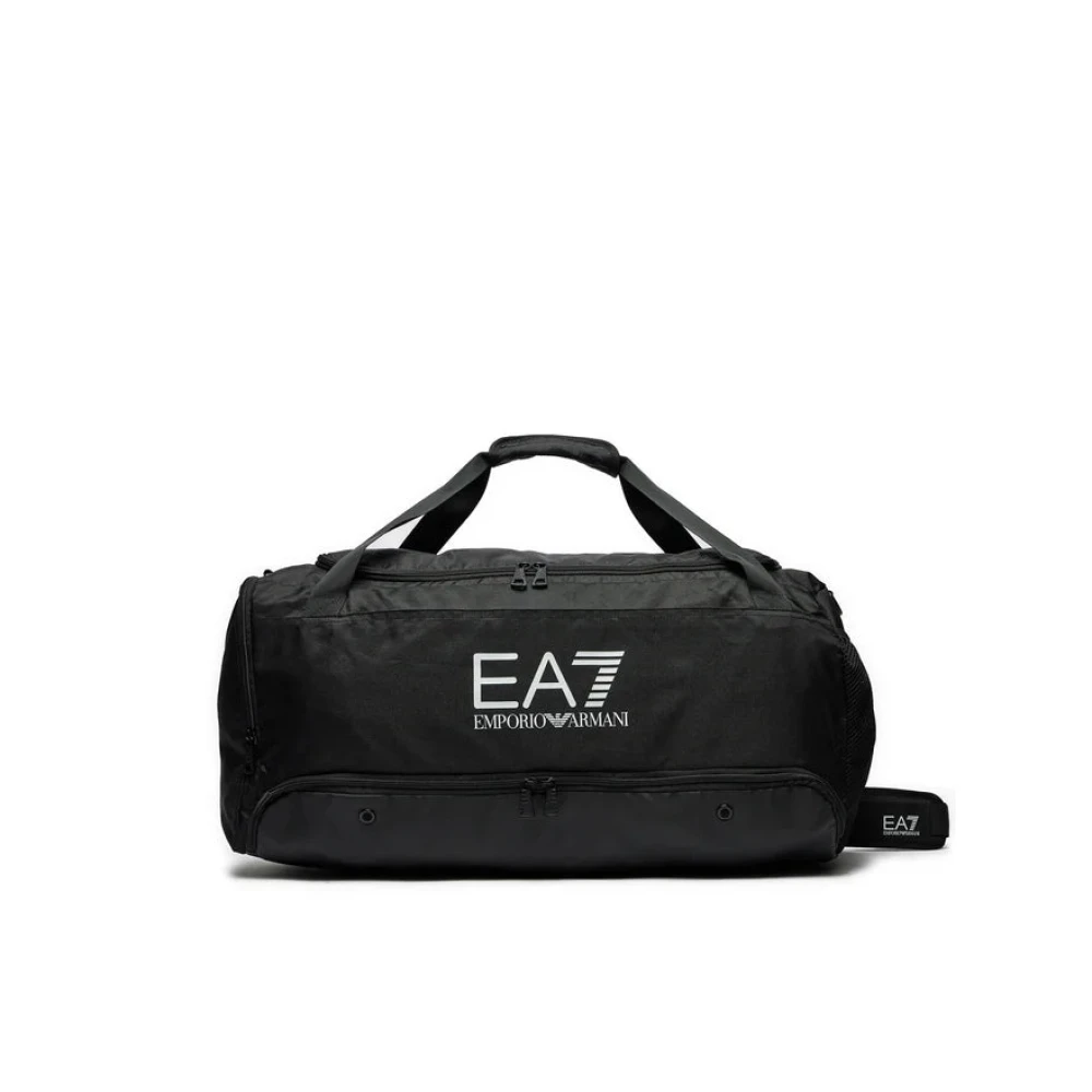 Emporio Armani EA7 Zwarte Reis Gymtas Stijlvol Black Heren