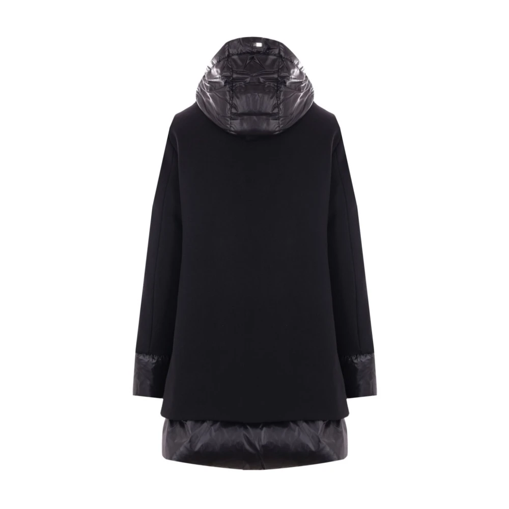 Herno Zwarte Gewatteerde Jas Black Dames