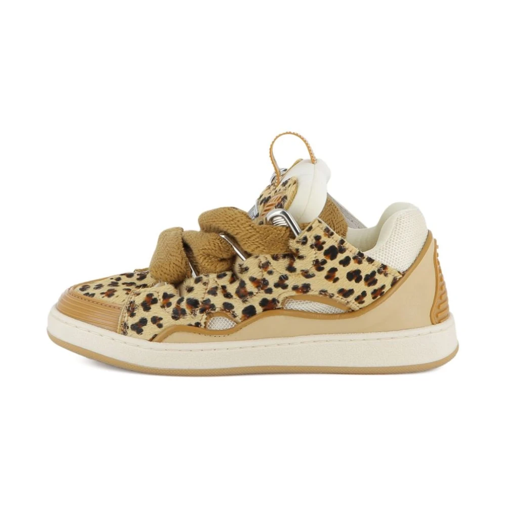 Lanvin Women's Beige Sneakers With Rubber Sole